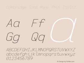 Cambridge Sans Mono