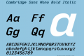 Cambridge Sans Mono