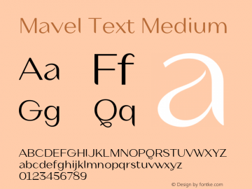 Mavel Text