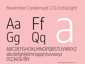 November Condensed LCG