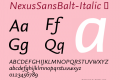 NexusSansBalt-Italic