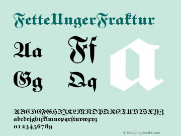 FetteUngerFraktur