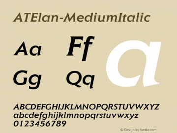 ATElan-MediumItalic