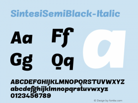 SintesiSemiBlack-Italic