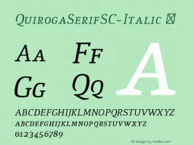 QuirogaSerifSC-Italic