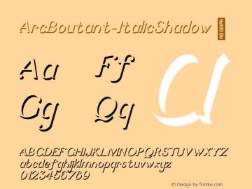 ArcBoutant-ItalicShadow