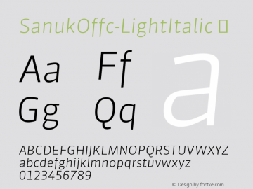 SanukOffc-LightItalic