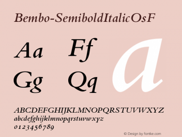 Bembo-SemiboldItalicOsF