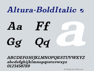 Altura-BoldItalic