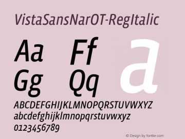 VistaSansNarOT-RegItalic