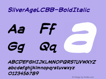 SilverAgeLCBB-BoldItalic