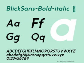 BlickSans-Bold-italic