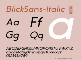 BlickSans-Italic