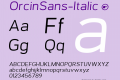 OrcinSans-Italic