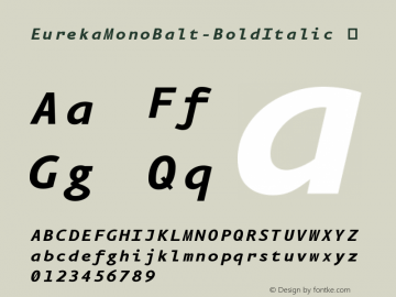 EurekaMonoBalt-BoldItalic