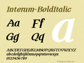 Interum-BoldItalic