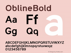 OblineBold