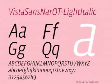 VistaSansNarOT-LightItalic