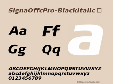 SignaOffcPro-BlackItalic
