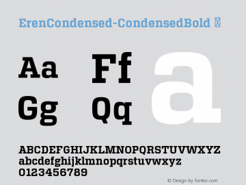 ErenCondensed-CondensedBold