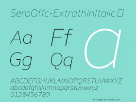 SeroOffc-ExtrathinItalic