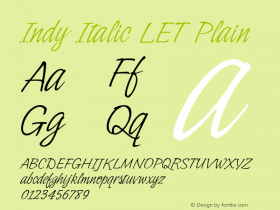 Indy Italic LET