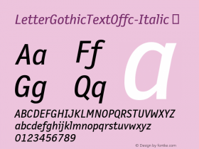 LetterGothicTextOffc-Italic