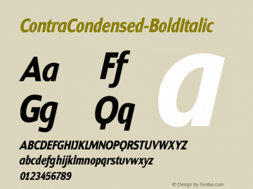 ContraCondensed-BoldItalic