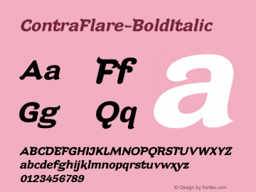 ContraFlare-BoldItalic