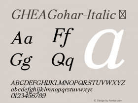 GHEAGohar-Italic