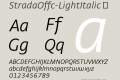 StradaOffc-LightItalic