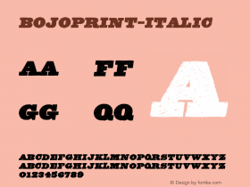 BOJOPRINT-Italic