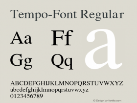 Tempo-Font