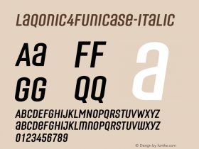 Laqonic4FUnicase-Italic