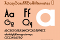 XctasySansRRBoldAlternates