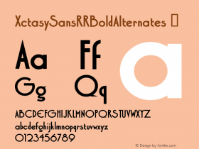 XctasySansRRBoldAlternates