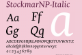 StockmarNP-Italic