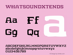 WHATSOUNDXTENDS