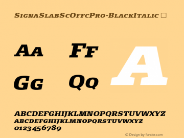 SignaSlabScOffcPro-BlackItalic