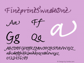 FineprintSwashOne