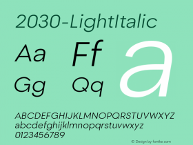 2030-LightItalic