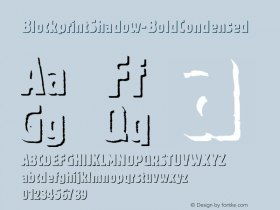 BlockprintShadow-BoldCondensed