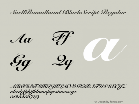 SnellRoundhand BlackScript