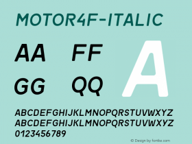 Motor4F-Italic