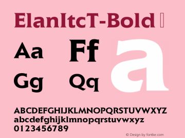 ElanItcT-Bold