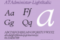 ATAdminister-LightItalic