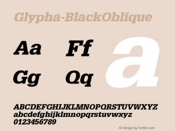 Glypha-BlackOblique