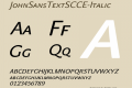 JohnSansTextSCCE-Italic