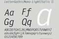 LetterGothicMono-LightItalic