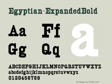 Egyptian-ExpandedBold